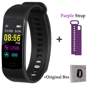 Smart Bracelet Y5 Smart Wristband Heart Rate Blood Oxygen Sleep Monitor Fitness Tracker Smart Band Color Display Sport Bracelet