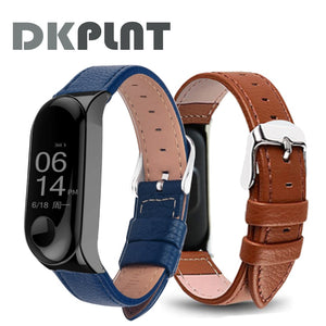 Colorful Leather Black Rose Gold Case Smart Watch band for Xiaomi Mi Band 3 strap For xiaomi mi band 3 bracelet Miband 3 Strap
