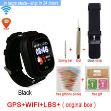 Q90 GPS Child Smart Watch Phone Position Children Watch 1.22 inch Color Touch Screen WIFI SOS Smart Baby Watch Q50 q80 q60 Watch