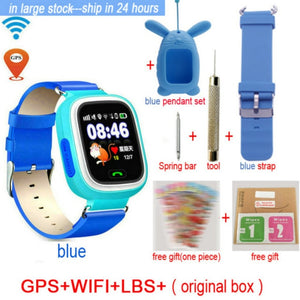 Q90 GPS Child Smart Watch Phone Position Children Watch 1.22 inch Color Touch Screen WIFI SOS Smart Baby Watch Q50 q80 q60 Watch