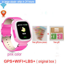 Q90 GPS Child Smart Watch Phone Position Children Watch 1.22 inch Color Touch Screen WIFI SOS Smart Baby Watch Q50 q80 q60 Watch