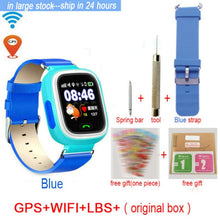 Q90 GPS Child Smart Watch Phone Position Children Watch 1.22 inch Color Touch Screen WIFI SOS Smart Baby Watch Q50 q80 q60 Watch