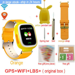 Q90 GPS Child Smart Watch Phone Position Children Watch 1.22 inch Color Touch Screen WIFI SOS Smart Baby Watch Q50 q80 q60 Watch