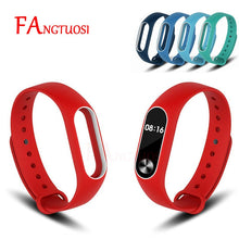 Double color mi band 2 accessories strap miband 2 replacement silicone wrist strap for xiaomi mi 2 smart bracelet wristband