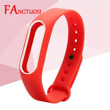 Double color mi band 2 accessories strap miband 2 replacement silicone wrist strap for xiaomi mi 2 smart bracelet wristband