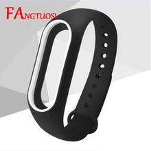 Double color mi band 2 accessories strap miband 2 replacement silicone wrist strap for xiaomi mi 2 smart bracelet wristband