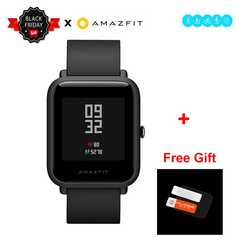 [IN STOCK] Global version Xiaomi Huami Amazfit BIP BIT PACE GPS IP68 Waterproof Youth Smart watch 1.28