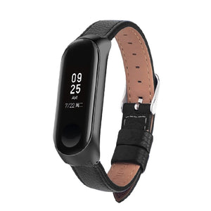 Colorful Leather Black Rose Gold Case Smart Watch band for Xiaomi Mi Band 3 strap For xiaomi mi band 3 bracelet Miband 3 Strap
