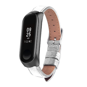 Colorful Leather Black Rose Gold Case Smart Watch band for Xiaomi Mi Band 3 strap For xiaomi mi band 3 bracelet Miband 3 Strap