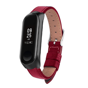 Colorful Leather Black Rose Gold Case Smart Watch band for Xiaomi Mi Band 3 strap For xiaomi mi band 3 bracelet Miband 3 Strap