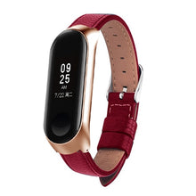 Colorful Leather Black Rose Gold Case Smart Watch band for Xiaomi Mi Band 3 strap For xiaomi mi band 3 bracelet Miband 3 Strap