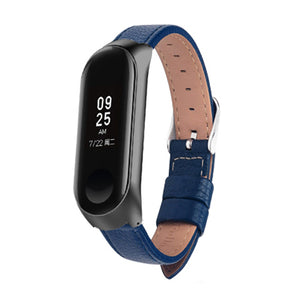 Colorful Leather Black Rose Gold Case Smart Watch band for Xiaomi Mi Band 3 strap For xiaomi mi band 3 bracelet Miband 3 Strap
