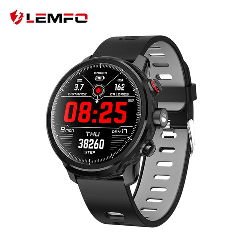 LEMFO L5 Smart Watch Men IP68 Waterproof Standby 100 Days Multiple Sports Mode Heart Rate Monitoring Weather Forecast Smartwatch