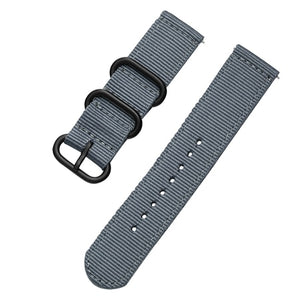 Canvas Nylon Wristband Strap For Xiaomi Amazfit Stratos 2 Pace Straps For Amazfit Bip Watch band For Samsung Gear S3 S2 Bracelet