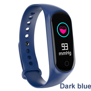 M3S Fitness Bracelet Blood Pressure Heart Rate Monitor Smart Band Fitness Tracker Pedometer Wristband Smart Bracelet Smartwatch.