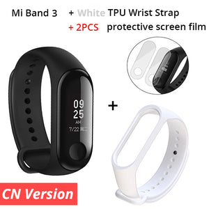Original 2018 Xiaomi Mi Band 3 Fitness Tracker Smart Bracelet 0.78" OLED Touch Screen 50M Waterproof Miband 3 Smart Wristband