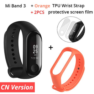 Original 2018 Xiaomi Mi Band 3 Fitness Tracker Smart Bracelet 0.78" OLED Touch Screen 50M Waterproof Miband 3 Smart Wristband