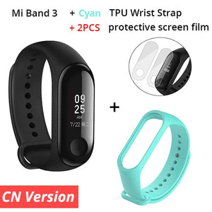 Original 2018 Xiaomi Mi Band 3 Fitness Tracker Smart Bracelet 0.78" OLED Touch Screen 50M Waterproof Miband 3 Smart Wristband