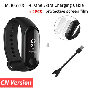 Original 2018 Xiaomi Mi Band 3 Fitness Tracker Smart Bracelet 0.78" OLED Touch Screen 50M Waterproof Miband 3 Smart Wristband