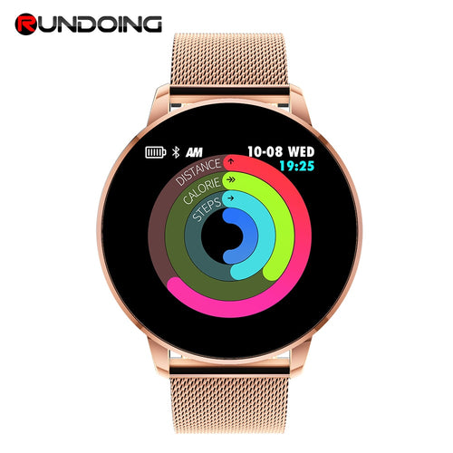Rundoing Q8 Advanced 1.3 inch color screen fitness tracker smart watch heart rate monitor smartwatch men fashion