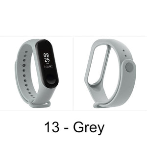 1pc For Xiaomi Mi Band 3 Strap Smart Accessories For Xiaomi Miband 3 Smart Wristband Strap Replacement Of Mi Band 3 13 Colors