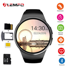 LEMFO KW18 Smart Watch Men Support SIM TF Card Bluetooth Call Heart Rate Pedometer Sport Modes Smartwatch For Android IOS