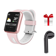fitness bracelet watch P68 ip68 waterproof  for apple watch xiaomi  ios  Android with heart rate monitor smart band +earphone