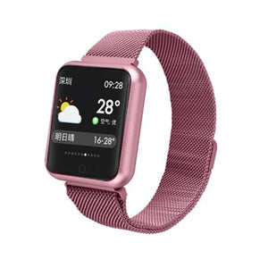 fitness bracelet watch P68 ip68 waterproof  for apple watch xiaomi  ios  Android with heart rate monitor smart band +earphone