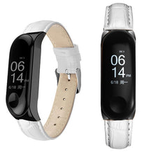 Black Rose Gold Case Smart Watch band for Xiaomi Mi Band 3 Leather strap For xiaomi mi band 3 bracelet Miband 3 Strap