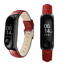 Black Rose Gold Case Smart Watch band for Xiaomi Mi Band 3 Leather strap For xiaomi mi band 3 bracelet Miband 3 Strap