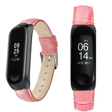 Black Rose Gold Case Smart Watch band for Xiaomi Mi Band 3 Leather strap For xiaomi mi band 3 bracelet Miband 3 Strap