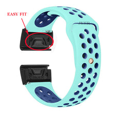 22 26mm Silicone Watch Band Easy Quick Fit Strap for Garmin Fenix 3 3HR/Fenix 5X/Fenix 5X Plus/S60/D2/MK1/Fenix 5/Fenix 5 Plus