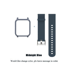 Mijobs 20mm Silicone Wrist Strap Sports Wristband Bracelet Case Cover for Xiaomi Huami Amazfit Bip BIT Smart Watches Accessories