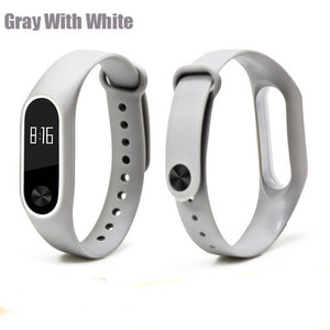 Sport Strap for mi band 2 Bracelet Anti-Lost Strengthen Silicone Strap for Xiaomi mi band 2 Replacement Strap for mi band 2