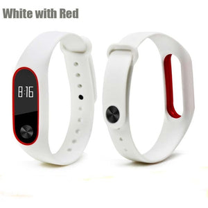 Sport Strap for mi band 2 Bracelet Anti-Lost Strengthen Silicone Strap for Xiaomi mi band 2 Replacement Strap for mi band 2
