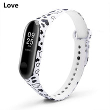 BOORUI Colorful Mi Band 3 Strap Bracelet Replacement  for Xiaomi miband 3 silicone pulsera correa mi3 belt with varied flowers