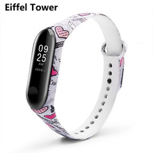 BOORUI Colorful Mi Band 3 Strap Bracelet Replacement  for Xiaomi miband 3 silicone pulsera correa mi3 belt with varied flowers