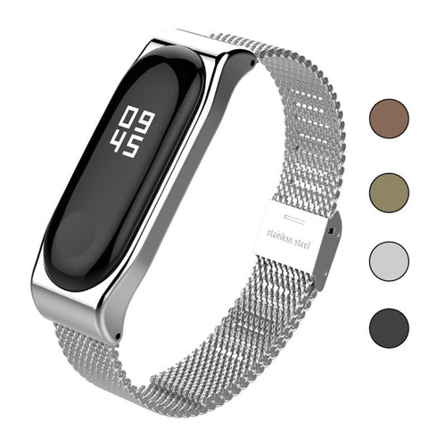 Metal Bracelet for Xiaomi Band 3 Wrist Strap Miband 3 Wristband Smart Watch Band Mi Band3 Stainless Steel Strap for Mi3