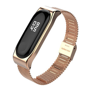 Metal Bracelet for Xiaomi Band 3 Wrist Strap Miband 3 Wristband Smart Watch Band Mi Band3 Stainless Steel Strap for Mi3