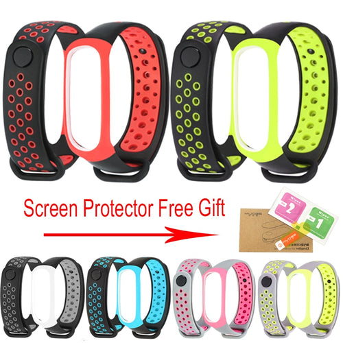 Sport Mi Band 3 Strap wrist strap for Xiaomi mi band 3 sport Silicone Bracelet for xiaomi Mi band 3 band3 smart watch bracelet