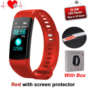 Y5 Smart Band Watch Color Screen Wristband Heart Rate Activity Fitness tracker Smart Electronics Bracelet VS Xiaomi Miband 2