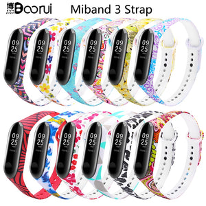 BOORUI New Strap Miband 3 pulsera Comfortable mi band3 strap Varied Smart Accessories wrist strap for xiaomi mi band 3 bracelet