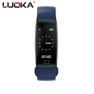 LUOKA Smart Bracelet Color Screen Blood Pressure Fitness Tracker Heart Rate Monitor Smart Band Sport for Android IOS