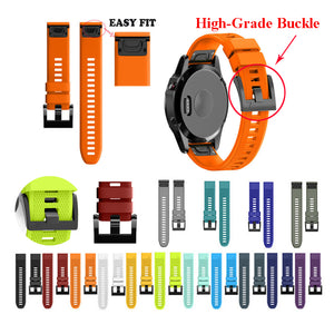 JKER 26 22 20MM Watchband Strap for Garmin Fenix 5X 5 5S Plus 3 3HR D2 S60 Watch Quick Release Silicone Easyfit Wrist Band Strap