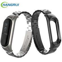 Stainless steel wrist strap for xiaomi mi band 3 metal watch band smart bracelet miband 3 belt replaceable watch straps mi 3