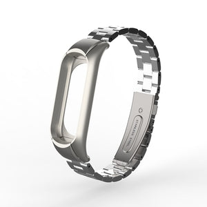 Stainless steel wrist strap for xiaomi mi band 3 metal watch band smart bracelet miband 3 belt replaceable watch straps mi 3