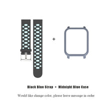 Mijobs 20mm Sports Silicone Strap Wrist Band PC Case Cover for Xiaomi Huami Amazfit Bip BIT PACE Lite Bracelet Correa Smartwatch