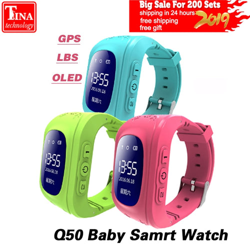 Q50 OLED Screen GPS Smart Kid Watch SOS Call Location Finder Locator Tracker for Childreb Anti Lost Monitor Baby Wristwatch