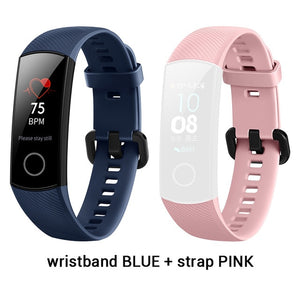 Huawei Honor Band 4 Smart Wristband with 0.95-inch Full Color AMOLED Screen 5ATM Waterproof TruSleep Monitoring 14 Days Battery