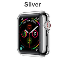 Fashion 360 Degree Slim Watch Cover for Apple Watch 3/2 42MM 38MM Case Soft Clear TPU Screen Protector for iWatch 4 44MM 40MM
